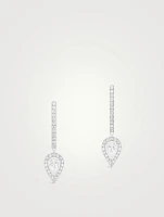 Joy Hoop White Gold Earrings With Diamonds