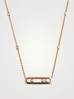 Baby Move 18K Rose Gold Necklace With Diamonds