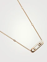 Baby Move 18K Rose Gold Necklace With Diamonds