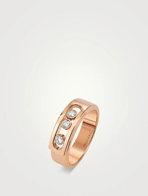 Move Noa 18K Gold Ring With Diamonds