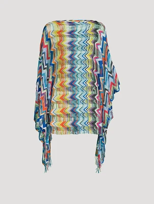 Fringe-Trimmed Caftan