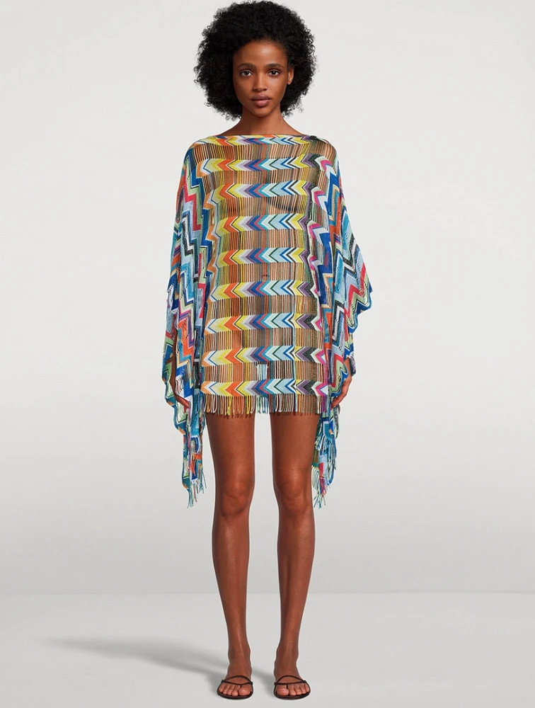 Fringe-Trimmed Caftan