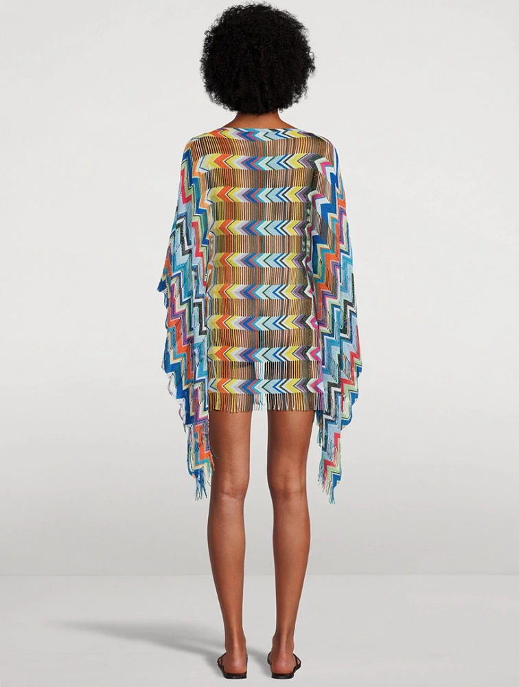 Fringe-Trimmed Caftan