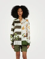 Loewe x Paula's Ibiza Printed Satin Shirt