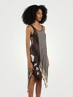 Loewe x Paula's Ibiza Printed Satin Scarf Dress