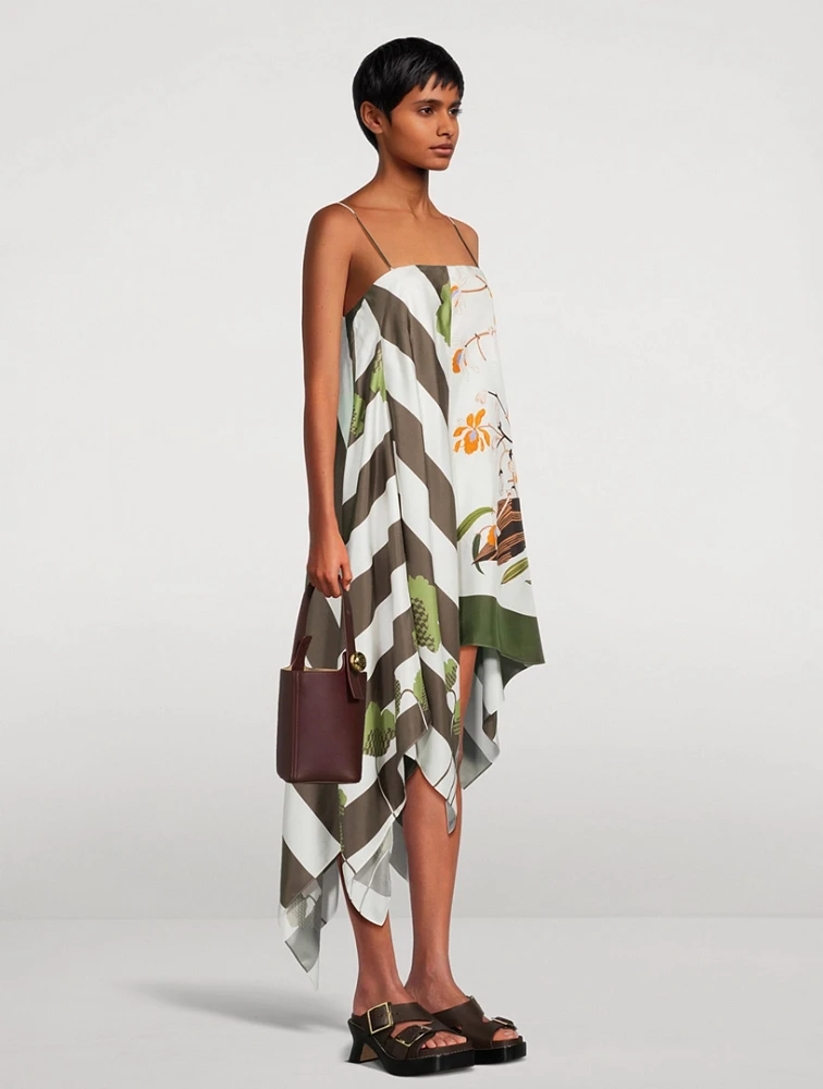 Loewe x Paula's Ibiza Printed High-Low Dress