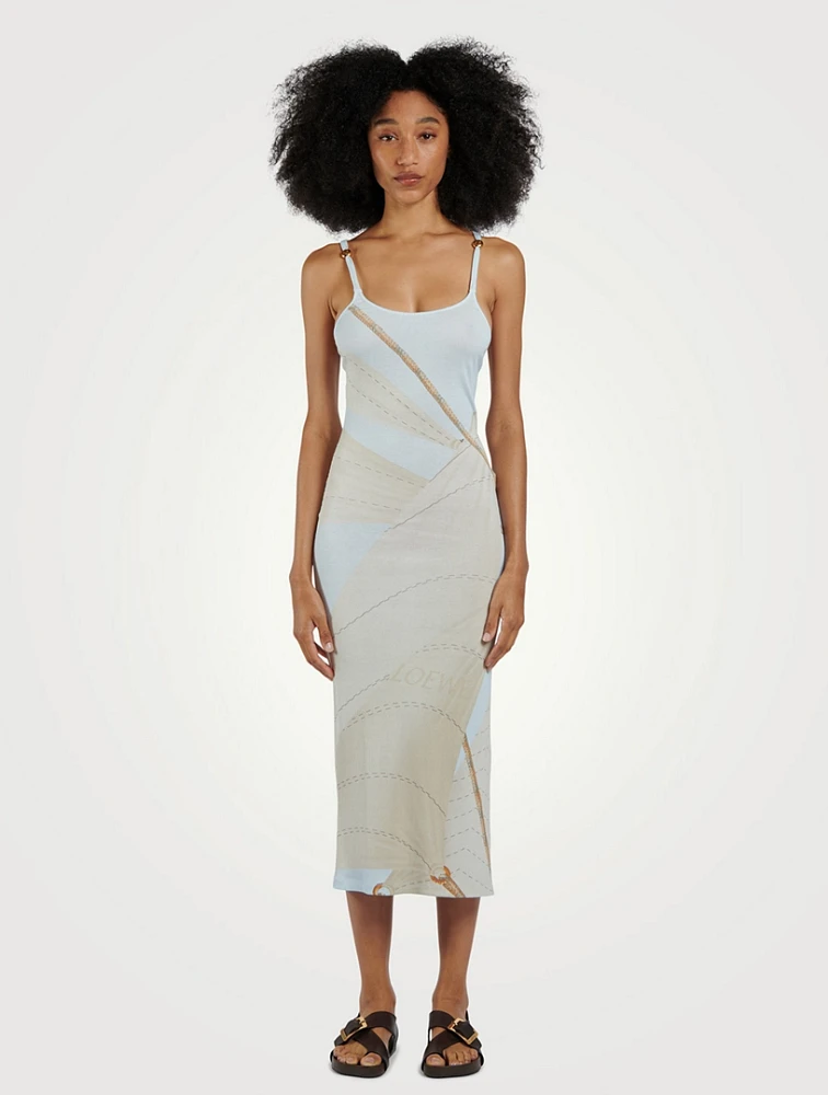 Loewe x Paula's Ibiza Printed Slip Dress