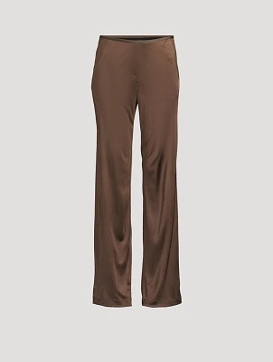 Straight-Leg Jersey Trousers