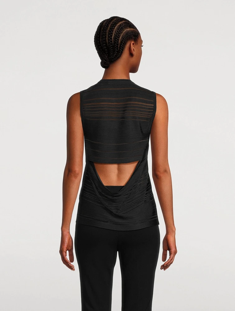 Open-Back Tank Top