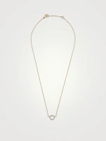 Trina 18K Gold Chain Necklace With Pavé Diamonds