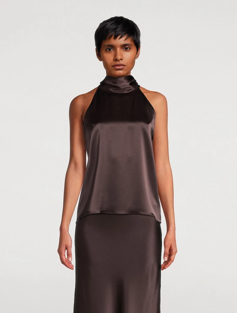 Sienna Satin Halter Top