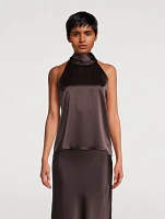 Sienna Satin Halter Top