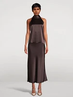 Sienna Satin Halter Top