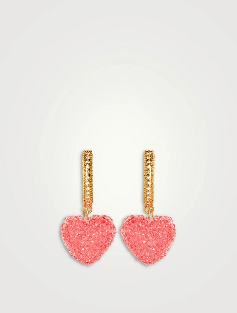 Nostalgia Jelly Heart Hoop Earrings