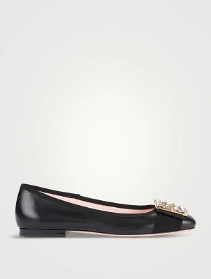 Très Vivier Leather Ballerinas