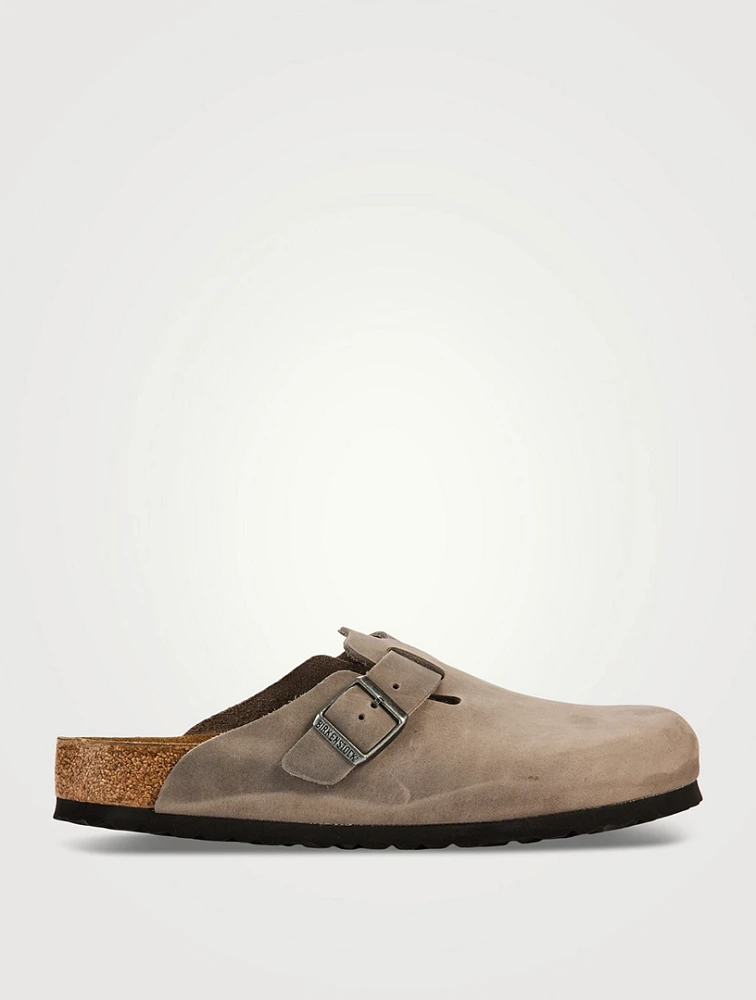 Boston Oiled Leather Soft Footbed Clogs