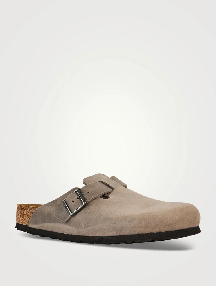 Boston Oiled Leather Soft Footbed Clogs