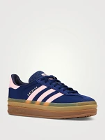 Gazelle Bold Suede And Nylon Platform Sneakers