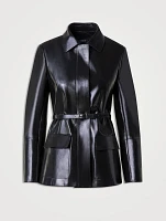 Whisper Lacquered Nappa Leather Jacket
