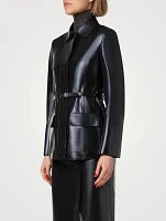 Whisper Lacquered Nappa Leather Jacket