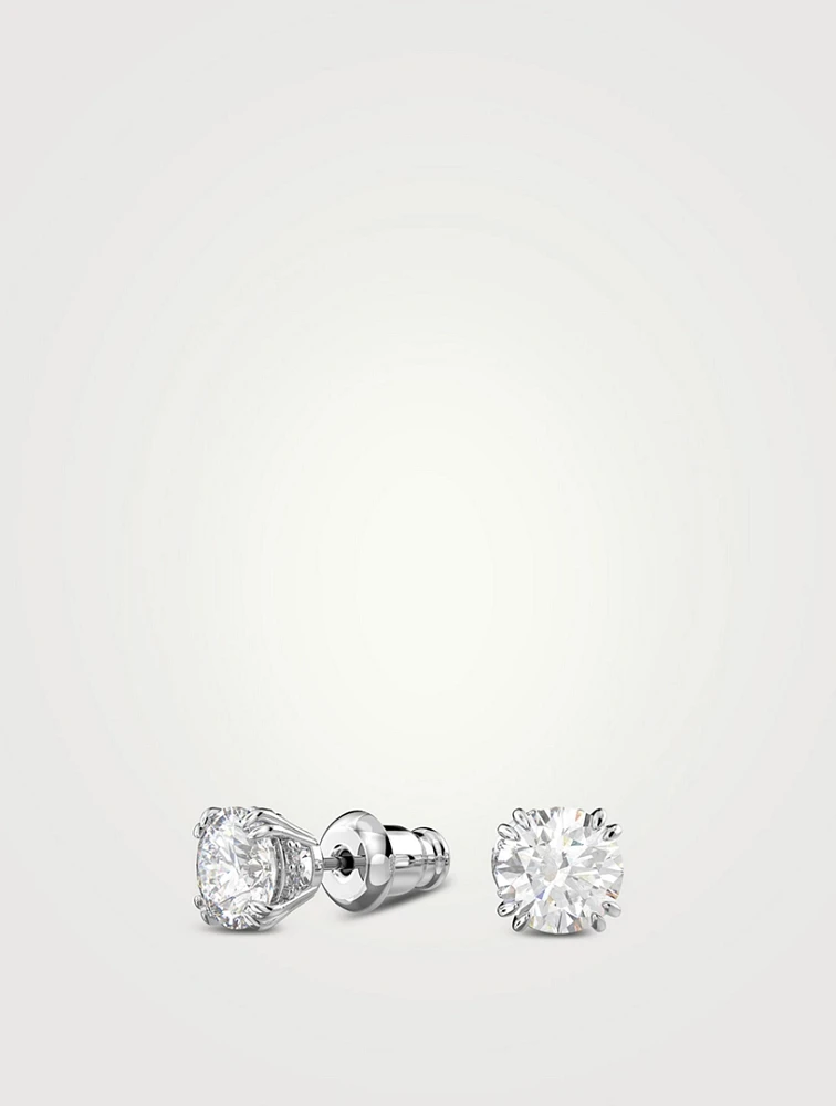 Constella Round Crystal Stud Earrings