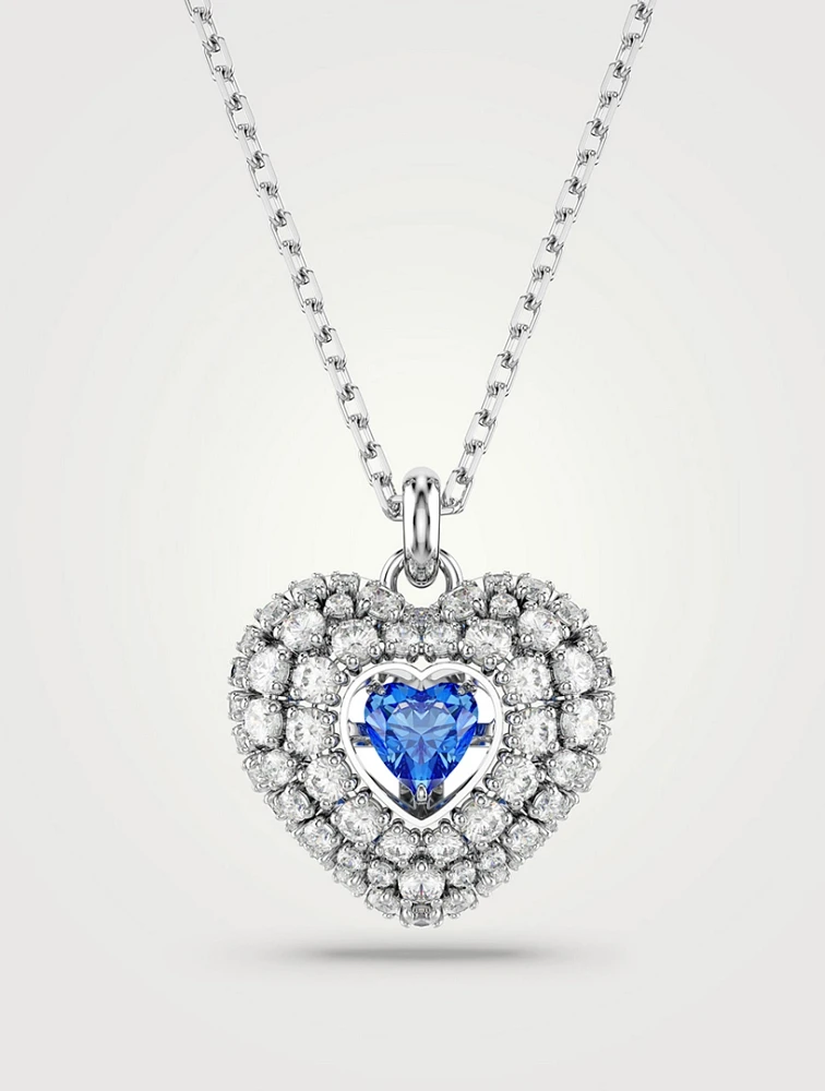 Hyperbola Crystal Heart Necklace