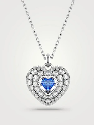 Hyperbola Crystal Heart Necklace