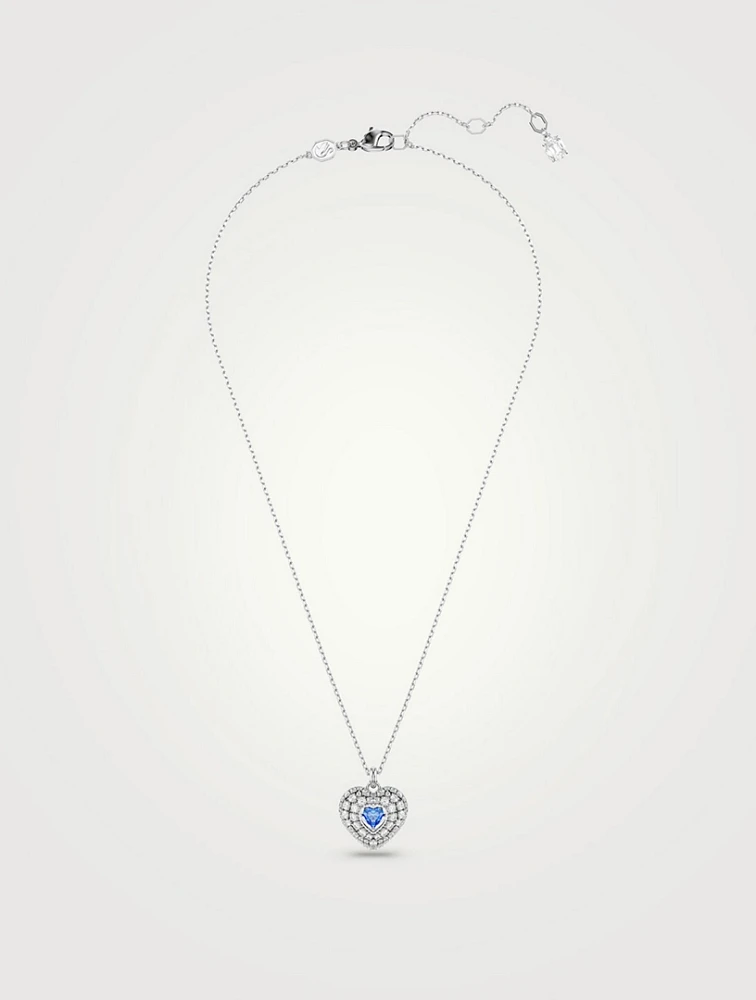 Hyperbola Crystal Heart Necklace