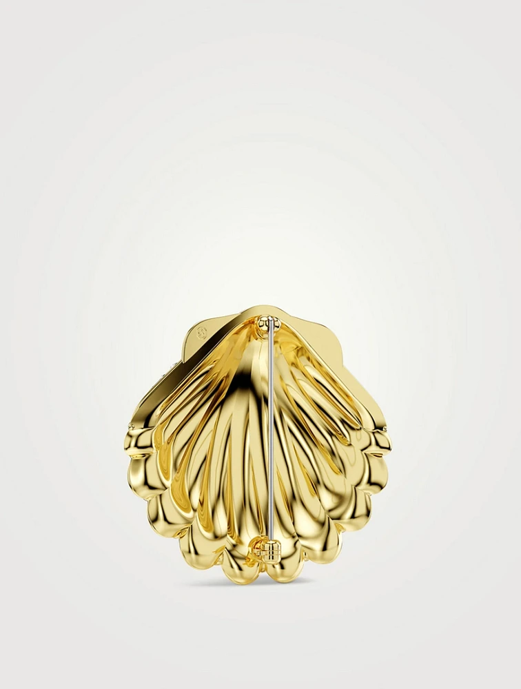 Idyllia Crystal Shell Brooch