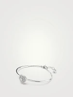 Medium Hyperbola Crystal Heart Bangle Bracelet