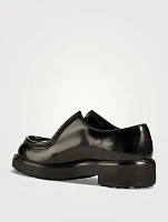 Diapason Brushed Leather Lace-Up Shoes