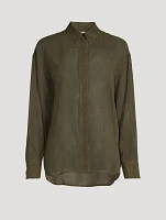 Silk Shirt Monogram Print