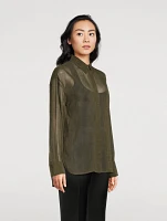 Silk Shirt Monogram Print
