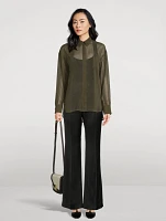 Silk Shirt Monogram Print