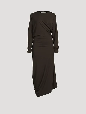 Twisted Jersey Midi Dress