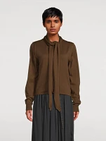Gathered Midi Skirt