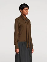 Gathered Midi Skirt