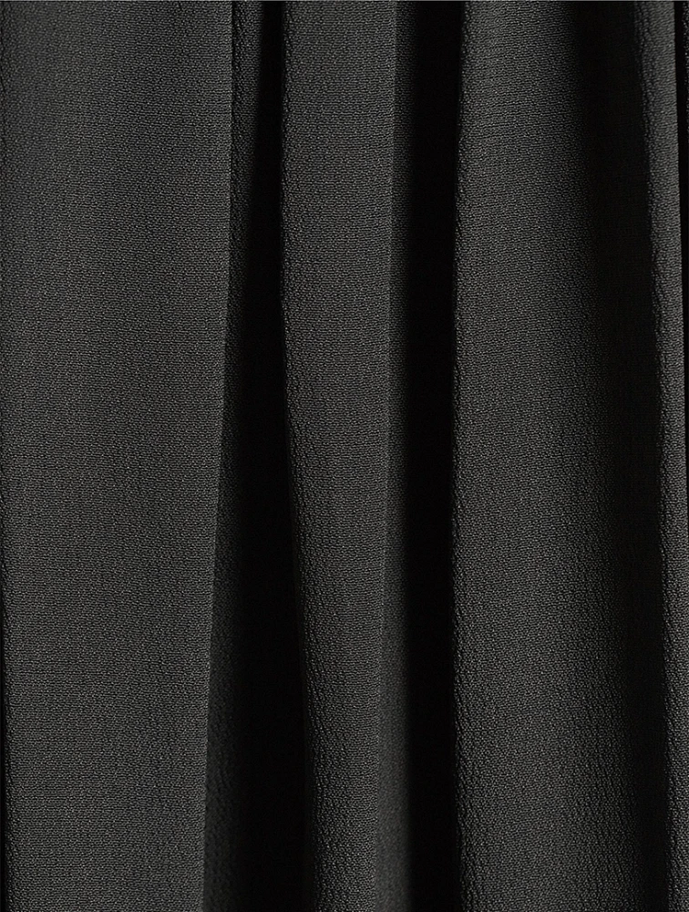 Gathered Midi Skirt