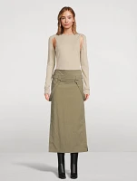 Midi Skirt With Straps