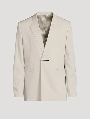 Metal Bar Slim-Fit Jacket