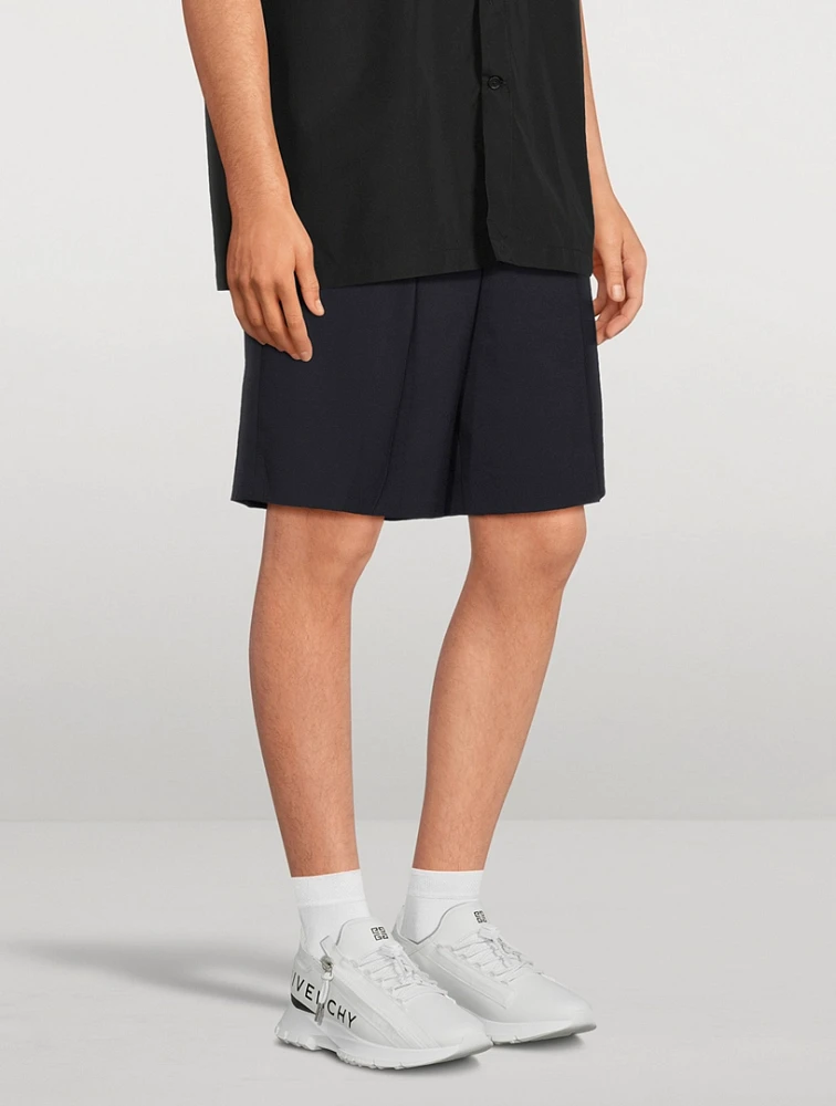 Wool-Blend Jogger Shorts