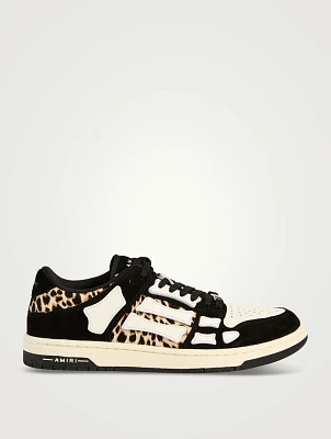 Skel Leather Sneakers Leopard Print