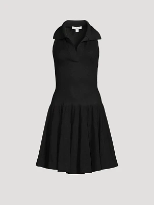 Polo Knit Skater Dress