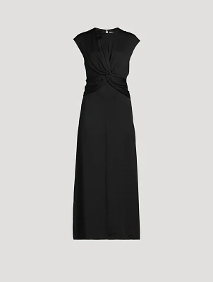 Twist-Front Maxi Dress