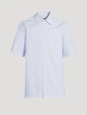 Friday Cotton Short-Sleeve Shirt Stripe Print