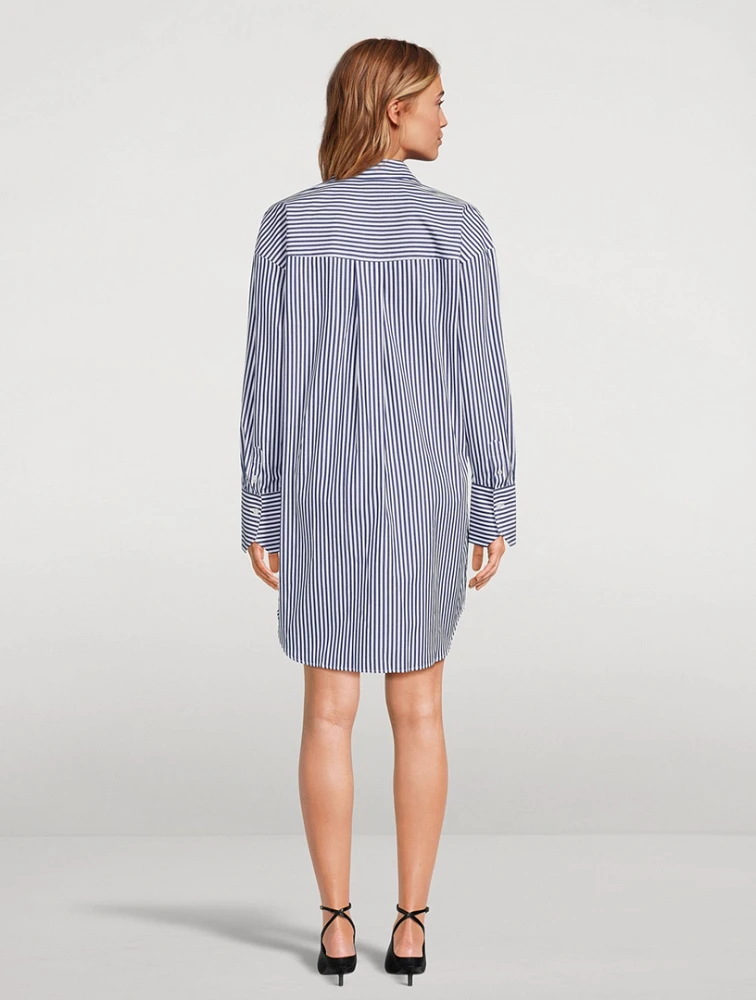 The Stella Shirt Dress Stripe Print