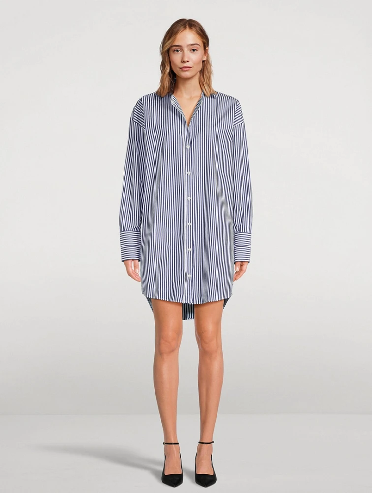 The Stella Shirt Dress Stripe Print