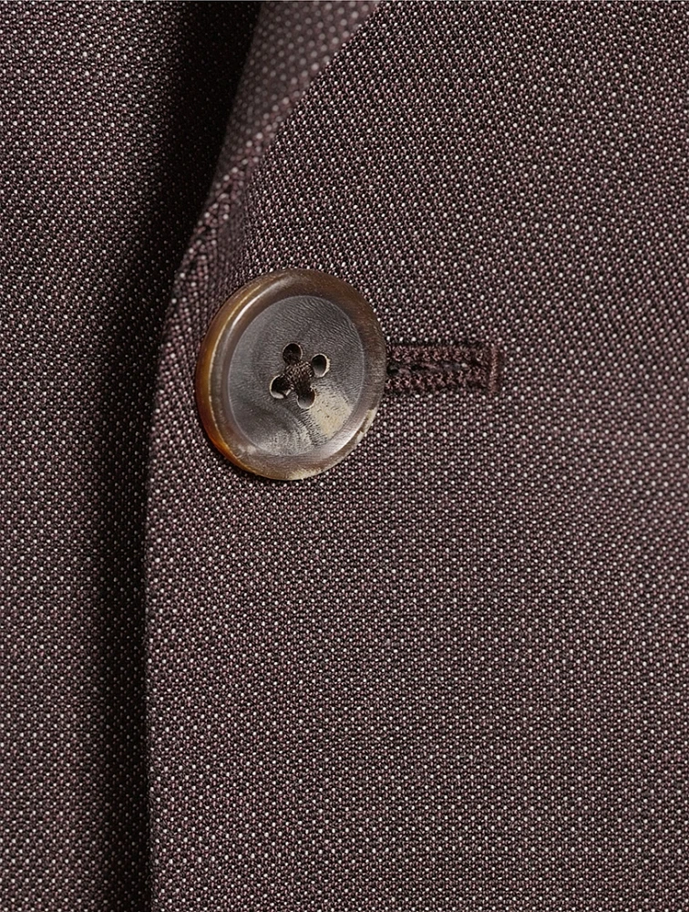 Wool Tailored-Fit Two-Piece Suit