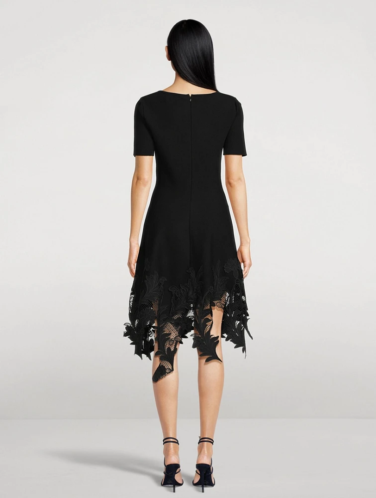 Guipure Lace Midi Dress