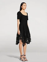 Guipure Lace Midi Dress